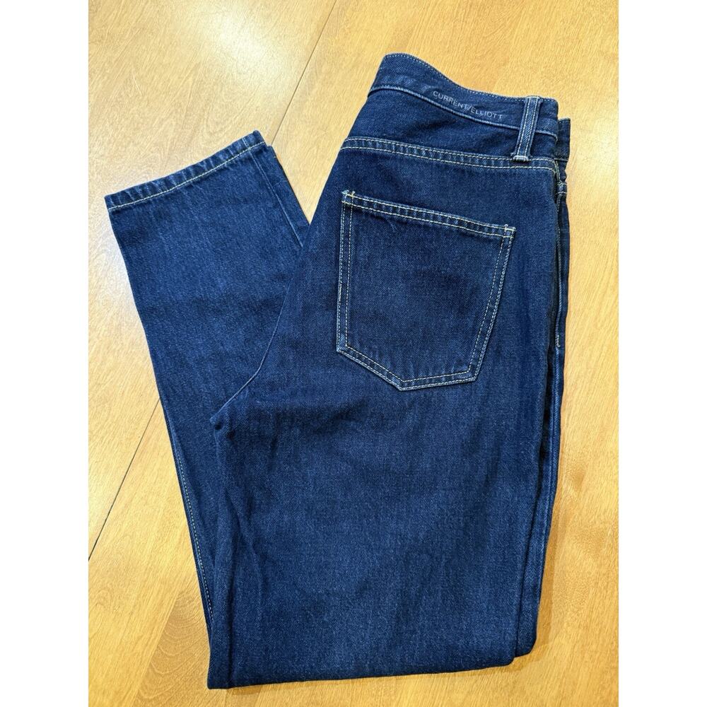 Current Elliott High Rise Straight Leg Denim Jean Women’s Size 27 Town & Country